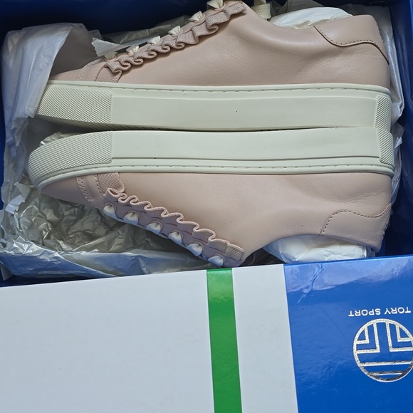 Tory Sport Blush Pink Sneakers - Picture 1 of 8
